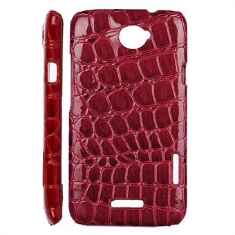 Crocodile HTC ONE X (ruskea/punainen)