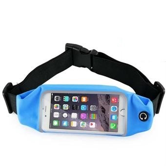 Vedenkestävä vatsalaukku älypuhelimelle 4,7" - Sininen