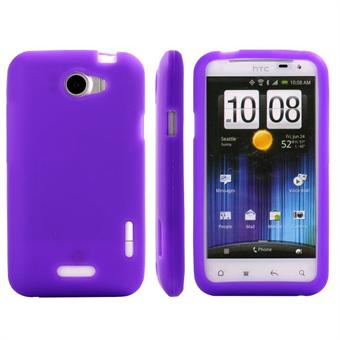 Pehmeä silikoni HTC ONE X (violetti)