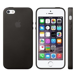 IPhone 5 / iPhone 5S / iPhone SE 2013 nahkakuori - musta