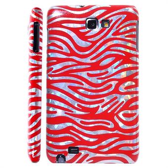 Galaxy Note Zebra -kuori (punainen)