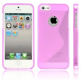 Stift silikonikuori iPhone 5 / iPhone 5S / iPhone SE 2013 (vaaleanpunainen)