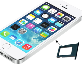 Nano SIM -korttikotelo iPhone 5 / 5S (musta)