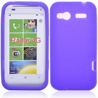 HTC Radar C110e pehmeä silikoni (violetti)