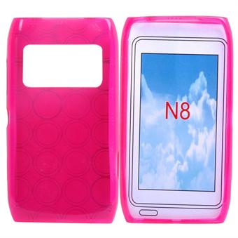 Silikonikuori Nokia N8:lle (vaaleanpunainen)