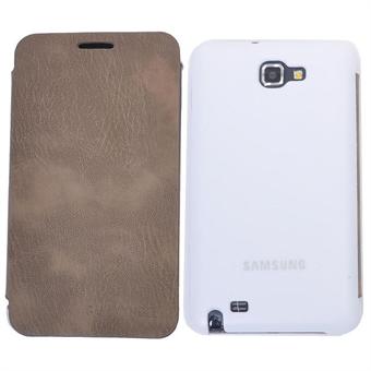 Älykäs kansi Samsung Galaxy Note -puhelimelle (ruskea)