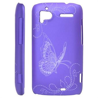 Butterflies-suojus HTC Sensationille (violetti)