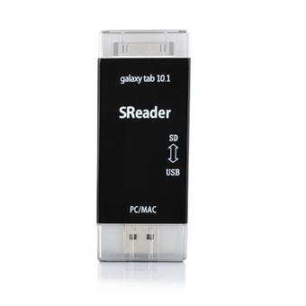 USB 2.0 ja SD-kortinlukija Samsung Galaxy Tabille