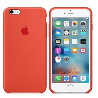 IPhone 6 Plus / iPhone 6S Plus silikonikuori - oranssi