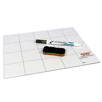 JAKEMY® - Magneettinen matto kynällä ja pyyhekumilla - 25 cm x 20 cm