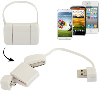 2in1 Multi-kaapeli Apple/Micro USB