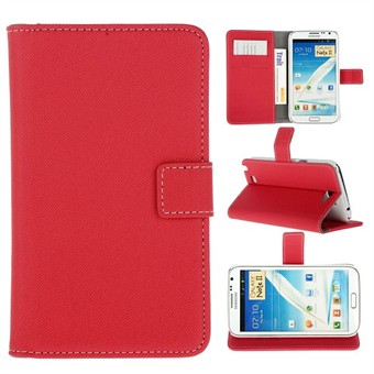 Kangaskotelo Samsung Galaxy Note 2 (punainen)