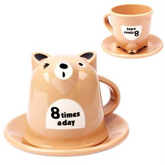 Teddy Bear Cup 350 ml. - Khaki