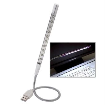 Kannettava 10-LED-USB-valo