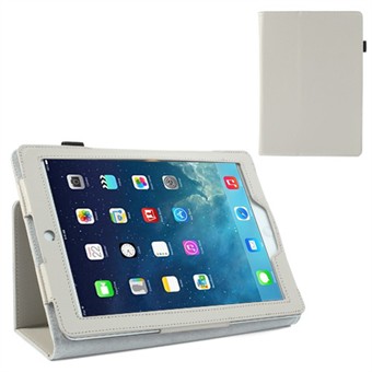 Deluxe-nahkakotelo iPad Airille (valkoinen)