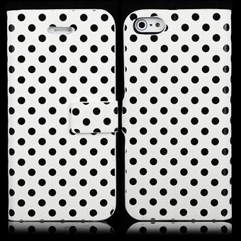 Dog Pattern -kotelo iPhone 5:lle / iPhone 5S:lle / iPhone SE 2013:lle (valkoinen)