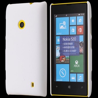 Yksinkertainen muovikuori Lumia 520:lle (valkoinen)