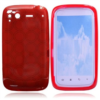 HTC Salsa C510 silikonikuori (punainen)