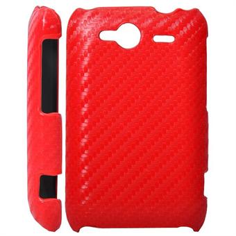 HTC Wildfire S Carbon kansi (punainen)