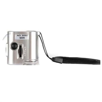 60X Mini mikroskooppi valolla