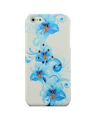 Ice Blue Flowers iPhone 5 / iPhone 5S / iPhone SE 2013 - kuori