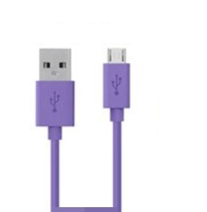Micro USB -datakaapeli 1M - Bekiniltä (violetti)