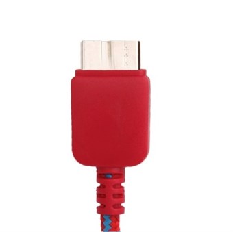 Nailonikangas USB 3.0-lataus- / synkronointikaapeli 1M (punainen)