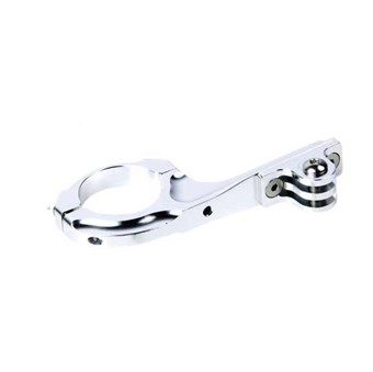 TMC alumiininen pitkä koukku polkupyörän ohjaustangon pidike - hopea