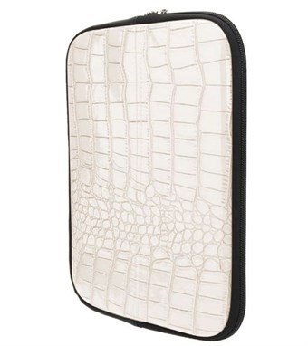 Universal Deluxe Crocodile Tab Holder - valkoinen