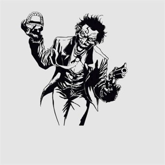 Seinätarrat - Joker Batman
