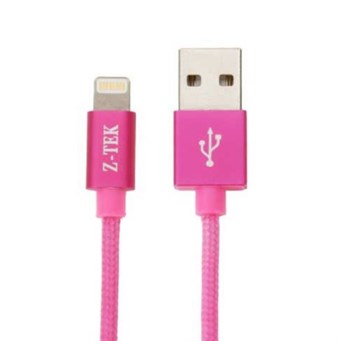 Laadukas Z-Tek Lightning Cable - Magenta