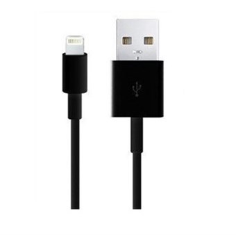 IPad / iPhone / iPod Lightning USB-kaapeli Musta - 2 metriä