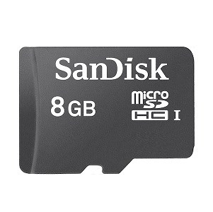 Sandisk MicroSDHC CL 10 - 8 Gt
