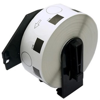 Brother DK-11218 yhteensopivat tarrat - Pyöreät tarrat, halkaisija 24 mm 1000 tarraa