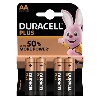 Duracell Plus Power alkaliparisto AA - 4 kpl.