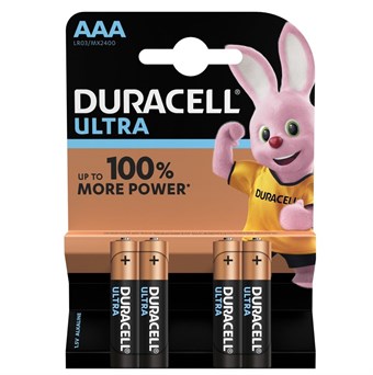 Duracell AAA / MX2400 / Ultra Power -akut (4 kpl)