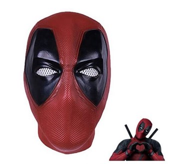 Deadpool Latex Mask Full Head Helmet - Cosplay-asu Halloweeniin - aikuisille