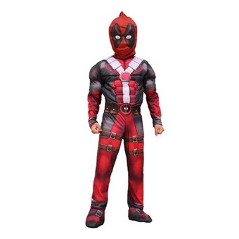 Deadpool-puku lapsille - sisältää puvun ja naamion - Small - 120-130 cm