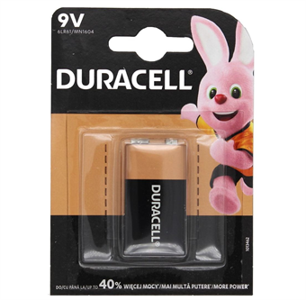 Duracell Basic E / 9V akku (1 kpl)
