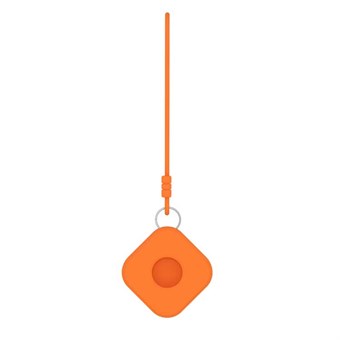 AirTag avaimenperäpidike - silikoni - oranssi