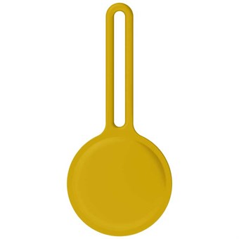 AirTag avaimenperäpidike - silikoni - keltainen