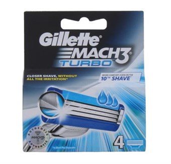 Gillette Mach3 Turbo - 4 kpl.