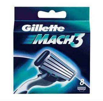 Gillette MACH3 partaterät - 8 kpl.