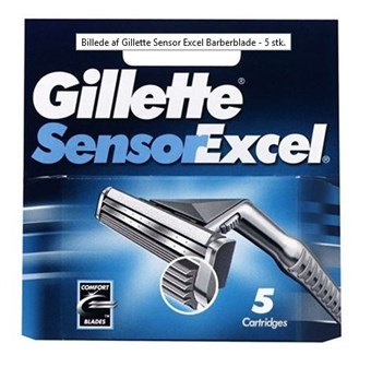 Gillette Sensor Excel-partaterät - 5 kpl.