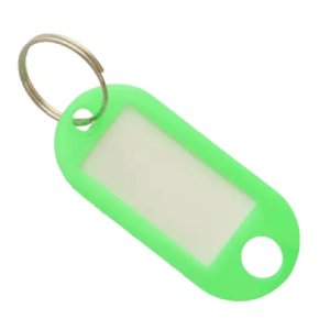 Muovinen avaimenperä - 10 kpl (vihreä)
