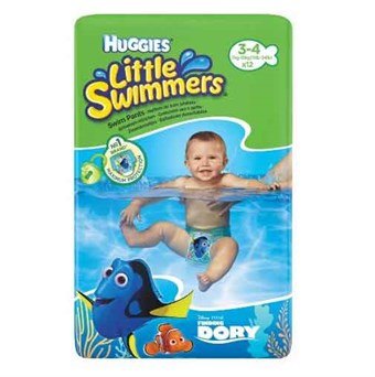 Huggies Little Swimmers -vaipat - 3-4-vaipat - 12 kpl.