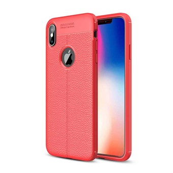 Pehmeä TPU-suojakuori iPhone XS Max -puhelimelle - punainen