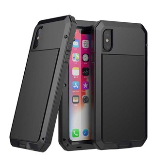 Vedenpitävä kaksipuolinen Craftsman-kuori iPhone XS Max - musta