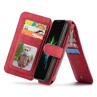 CaseMe Flip Lompakko - iPhone XS Max - Punainen