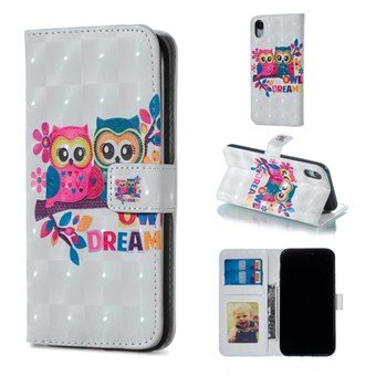 Mukava Card Wallet -kotelo iPhone XR - Two Owl